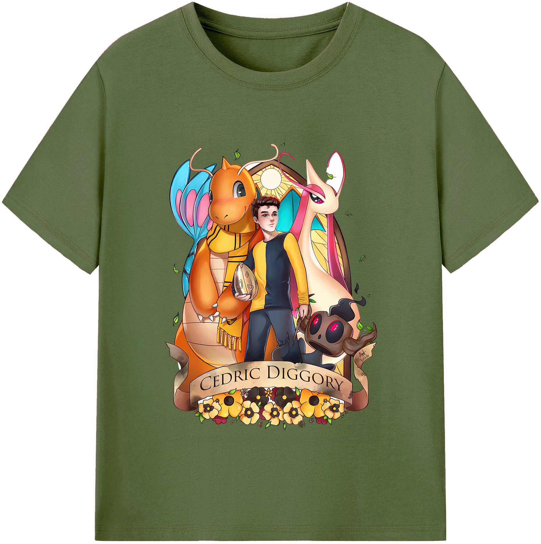 （画像用） Harry Potter ハリー・ポッターシリーズ 綿100％半袖Tシャツ（フロントプリント）